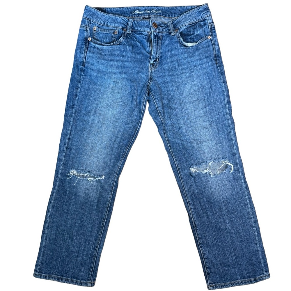 American Eagle Women’s Size 8 Boy-Fit Blue Jeans Regular